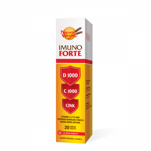 NATURAL WEALTH IMUNO FORTE D-C-CINK EFF A20